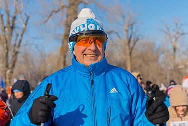 Депутаты на «Лыжне России»